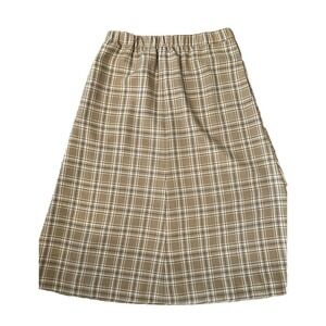 Y2k VTG Grannycore ReVintage Skirt Brown Plaid Sz 8 Whimsigoth Fairy Koret